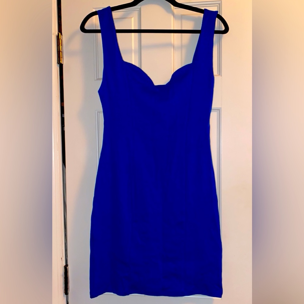 ZARA - Midi Blue Neon dress